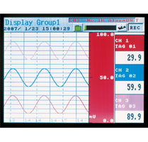 horizontal trends on paperless recorder